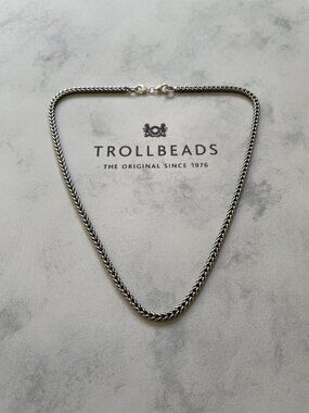 TROLLBEADS 925 Sterling Silver Foxtail Flexible Chain Necklace 15 NEW